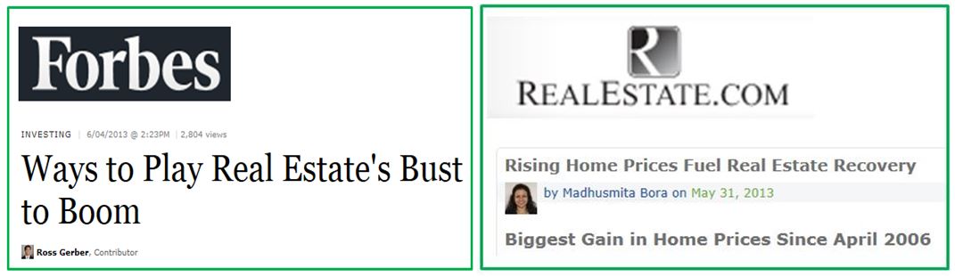Real Estate Recovery headlines
