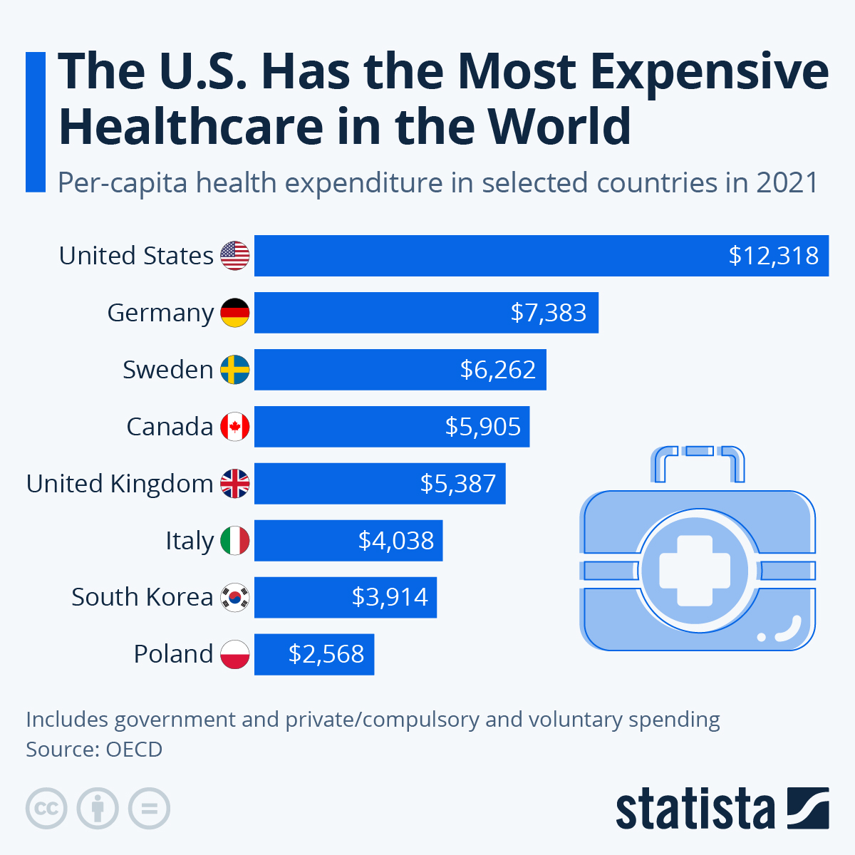Infographic: The U.S. Has the Most Expensive Healthcare in the World | Statista
