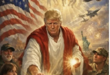 Trump Posted a Picture of Himself as Jesus. Now He’s Trying to Explain It Away.